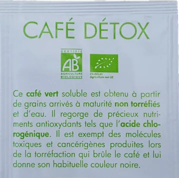 cafe verde soluble BIO y libre de OGM